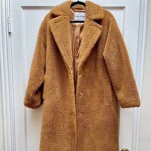 Stand Studio Camilla Cocoon oversized faux shearling coat